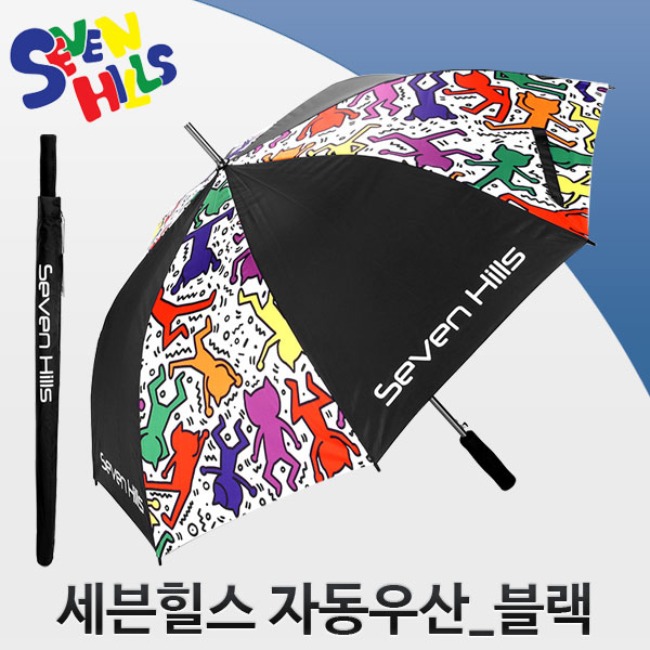 세븐힐스 팝우산 자동우산 골프우산 블랙 남녀공용